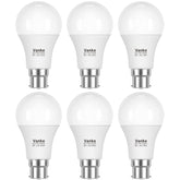B22 LED Light Bulb 9W 6000K Cool White 6 Pack