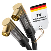 KabelDirekt – 4K TV Aerial Cable, Coaxial Cable, 90° Angled – 1.5m – Digital & Analogue – Available in 0.5-20m (Angled Plug/Socket, DVB-C/DVB-T/DVB-S, black)