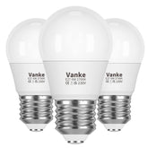 E27 LED Golf Ball Bulb 6W 2700K Warm White 3-Pack