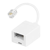 Uvital RJ11 to BT Phone Adapter, Standard RJ11 Plug to BT Telephone Socket Converter for 6P4C Telephone, Fax Machine
