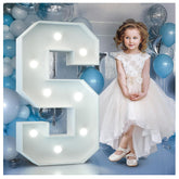 3FT Light Up Letters Birthday Decoration Large Letters S for Party Decorations Marquee Letters for Wedding Graduation Decorations Mosaic Arch Stand Pre-cut DIY Foamboard