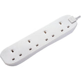 Four Socket Extension Lead 2 Metre White