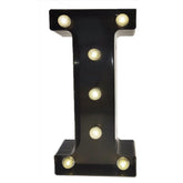Black Alphabet Marquee Letters LED 26 Alphabet Light Up Letters with Diamond Bulb Battery Powered Led Letter for Wedding Birthday Christmas Home Bar Decoration Party Night Light (Black Letter K)