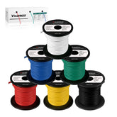 10 Gauge Wire 600FT Copper Clad Aluminium Auto Electrical Cable Kit 6 Colour 10 AWG Low Voltage Heavy Duty Wiring 100FT Spools UK
