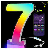 RGB LED Number Light 7 Color Changing USB
