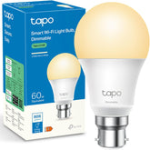 Tapo L510B WiFi Smart Bulb, B22 Smart Light Bulb, 8.3W (60W), Dimmable, Energy Saving, Schedule & Timer, Away Mode, Energy Saving, Preset for Convenience, Voice Control with Alexa & Google