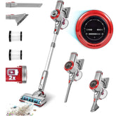 Cordless Stick Vacuum Cleaner 220W with Dual Batteries