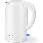 Taylor Swoden 1.5L Electric Kettle – Double Wall Insulated Cordless Kettle, 2200W Fast Boil, Cool Touch, Quiet Boiling, White
