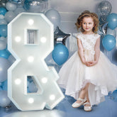 3FT Light Up Letters Birthday Decoration Large Letters & for Party Decorations Marquee Letters for Wedding Graduation Decorations Mosaic Arch Stand Pre-cut DIY Foamboard