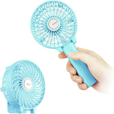 EasyAcc Handheld Fan USB Fans Portable Hand Fan 3 Speeds 180° Foldable with 6 Blades Personal Electric Mini Outdoor Fan with Rechargeable Battery Foldable Handle Desktop for Home Travel Outdoor- Green
