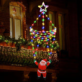 Linhai LED Christmas Parachute Lights with Santa Claus – 3.66ft, 8 Modes