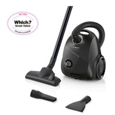 Bosch Serie 2 ProEco Bagged Cylinder Vacuum Cleaner 600W – Lightweight, Compact, Eco-Friendly Design for All Floor Types – Black