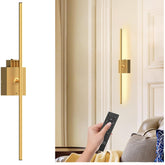 Wireless Battery Operated Wall Sconce with Remote Gold