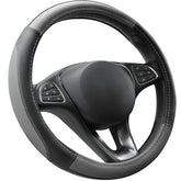 COFIT Microfiber Leather Steering Wheel Cover Grey and Black
