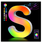 Light Up Letter S USB Powered LED Color Changing