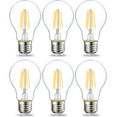 LED E27 Edison Screw Bulb 4.3W Warm White – Pack of 6