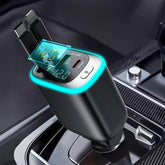 Retractable 78W 4-in-1 USB C Car Charger Adapter