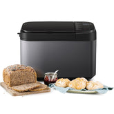 Automatic Bread Maker with Yeast & Nuts Dispenser – 32 Programmes, Gluten-Free Modes, Dual Temp Sensors – Stainless Steel