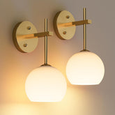LABOREDUCER Rechargeable Wall Light 2-Pack Gold