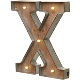 Vintage Illuminated Carnival Lights - A-Z - Choice of Alphabet Letters (Letter X)
