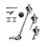 Kalado KCV01 Cordless Vacuum Cleaner 26KPa 250W Stick Hoover, 40Mins Runtime, LED Display, Self-Standing Lightweight Vacuum