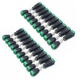 20 Pair 5.5x2.1mm DC Barrel Power Connector Adapter for CCTV & LED