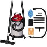 Einhell TC-VC 1815 S 1250W Wet & Dry Vacuum Cleaner – 15L Stainless Steel Tank, Blow Function, Car, Home & Workshop Use