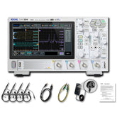 RIGOL DHO804 Portable Digital Oscilloscope, 70MHz Bandwidth, 4 Analogue Channels, 12bit Vertical Resolution, Low Noise Floor, Mobile Power Supply Supportable