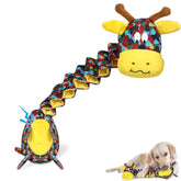 PUHOHUN Giraffe Squeaky Dog Chew Toy Large Interactive