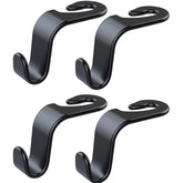 4 Pack Car Seat Headrest Hooks for Car Handbags and Grocery Bags