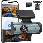 Dual Dash Cam Front and Rear with Night Vision and Wi-Fi