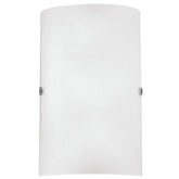 Eglo Troy Wall Light Matt Nickel with White Glass