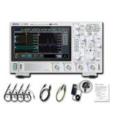RIGOL DHO814 Portable Digital Oscilloscope, 100MHz Bandwidth, 4 Analogue Channels, 12bit Vertical Resolution, Low Noise Floor, Mobile Power Supply Supportable