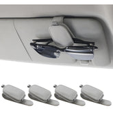 Magnetic Leather Sunglasses Holder for Car Visor