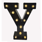 Y Style Black LED Marquee Letter Light, Battery Powered Decorative Night Lamp for Home, Party, Wedding and Event Decor