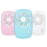 Handheld Mini Powerful Small Fan Personal Portable Fan Speed Adjustable USB Rechargeable Cooling for Kids Girls Woman Home Office Outdoor Travel(pink)