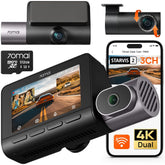 70mai T800 4K Triple Channel Dash Cam with Night Vision