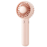 gaiatop Mini Portable Fan, Small and Powerful, Cute Design 3 Speed Personal Handheld fan and Desktop with Base, Lightweight USB Rechargeable for Travel Lash Makeup Girl Women Summer Gift Pink