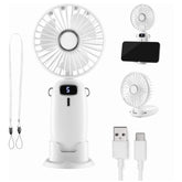 VonHaus Handheld Mini Fan – USB Rechargeable, 5 Speeds