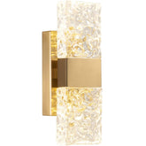 Water Ripple Crystal LED Gold Wall Light