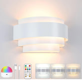 Battery Operated Cordless Wall Light with Remote and Rechargeable Bulb