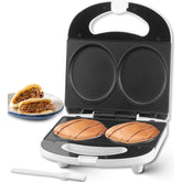 Double Mini Pancake Maker – 2 x 4-Inch Electric Griddle for Pancakes, Arepas, Cookies & Eggs – 230V UK Plug White