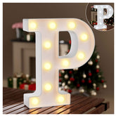 LED Light Up Marquee Letter P Sign
