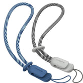 SURPHY Wrist Strap Lanyard for Phone 2 Pack Adjustable Blue Jay & Grey