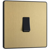 2 Way Screwless Satin Brass Light Switch