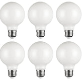 G80 E27 Vintage LED Globe Bulbs 8W 1000lm Warm White (6 Pack)