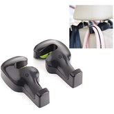 IPELY Car Headrest Hooks – 2 Pack Black