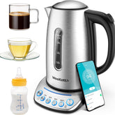 WeeKett Smart Kettle 1.7L – Stainless Steel, Voice Control Alexa Kettle, Variable Temperature, Keep Warm, BPA Free