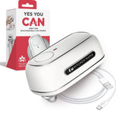 Kitchen Mama Orbit One Rechargeable Can Opener – White – Hands-Free, Type-C Charging