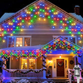 cshare Icicle Lights Outdoor 20M 480 LEDs Multicoloured Waterproof